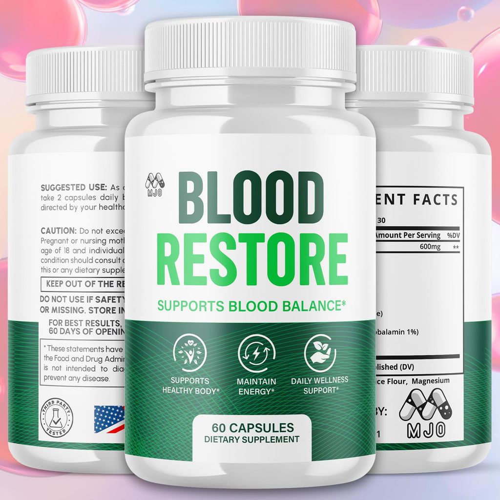 All Natural Blood Health Support Capsules 60 Capsules W295863