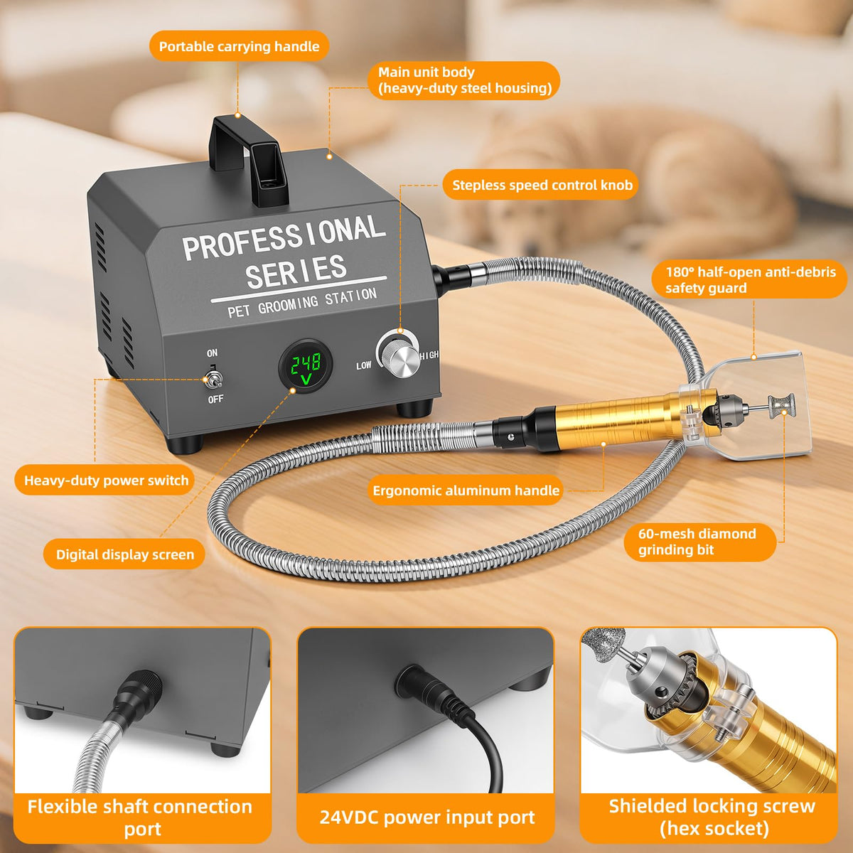350w Electric Dog Nail Grinder W357720