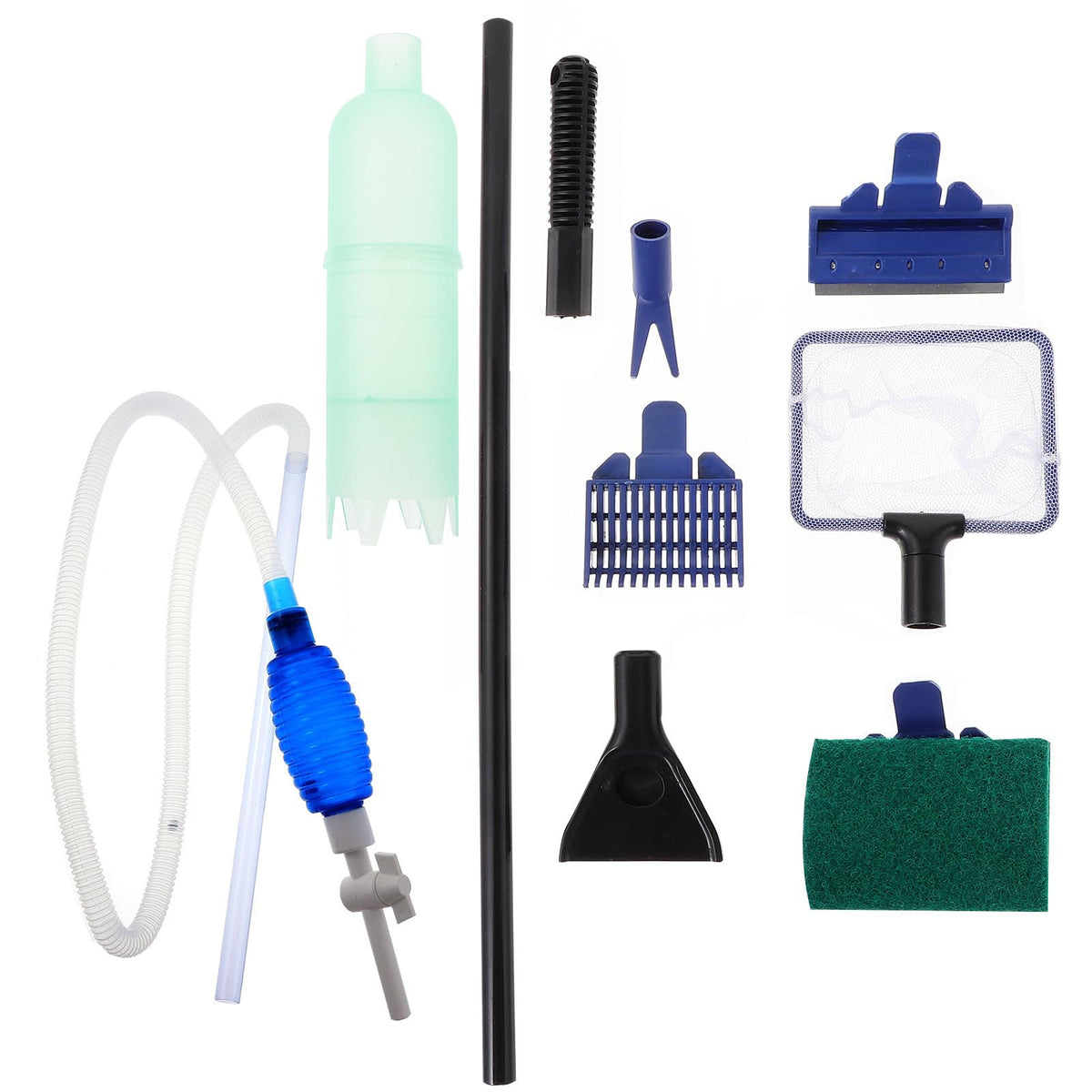 Fish Tank Cleaning Tool Set with 5 in 1 Brush Plastic B8498
