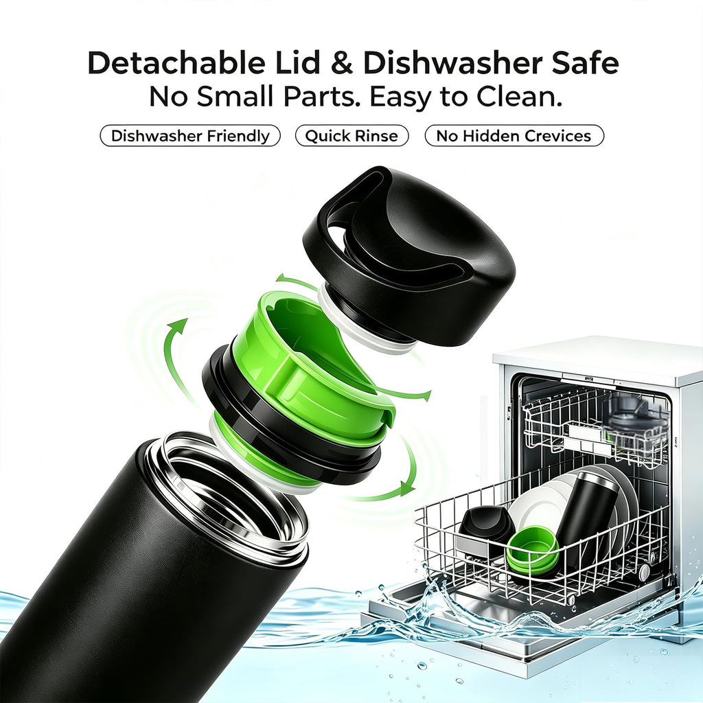 16 oz Insulated Stainless Steel Travel Coffee Mug with Lid L9031