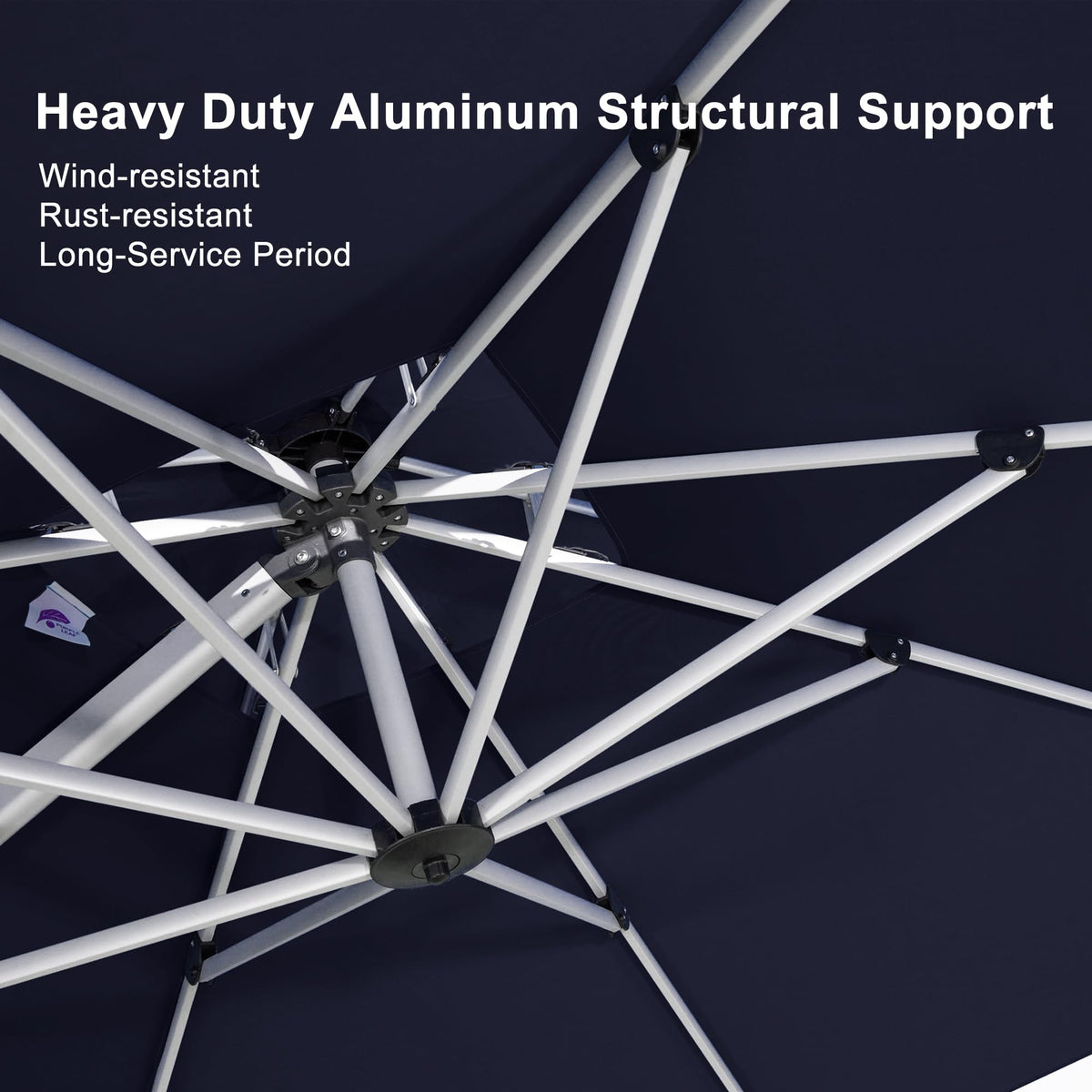 10 FT Navy Blue Cantilever Patio Umbrella T628