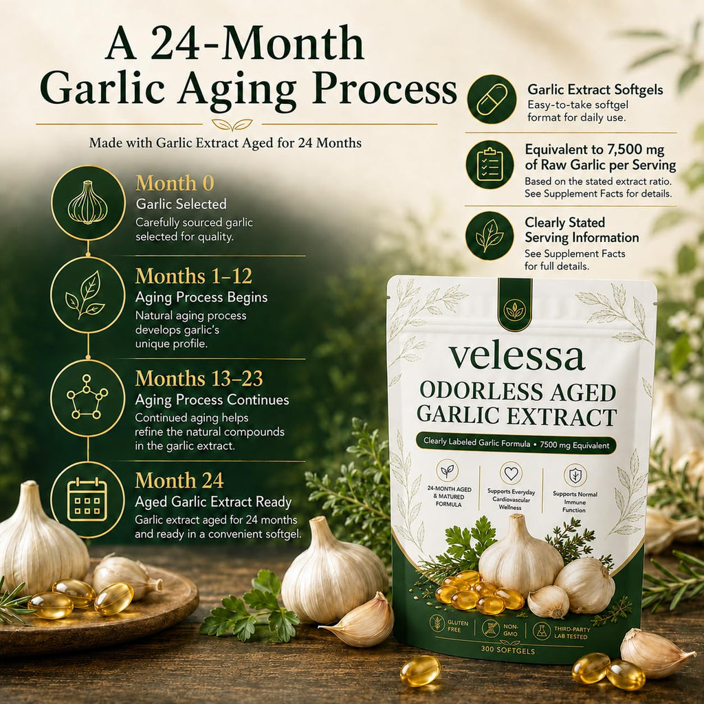 Odorless Aged Garlic Extract 300 Softgels X768