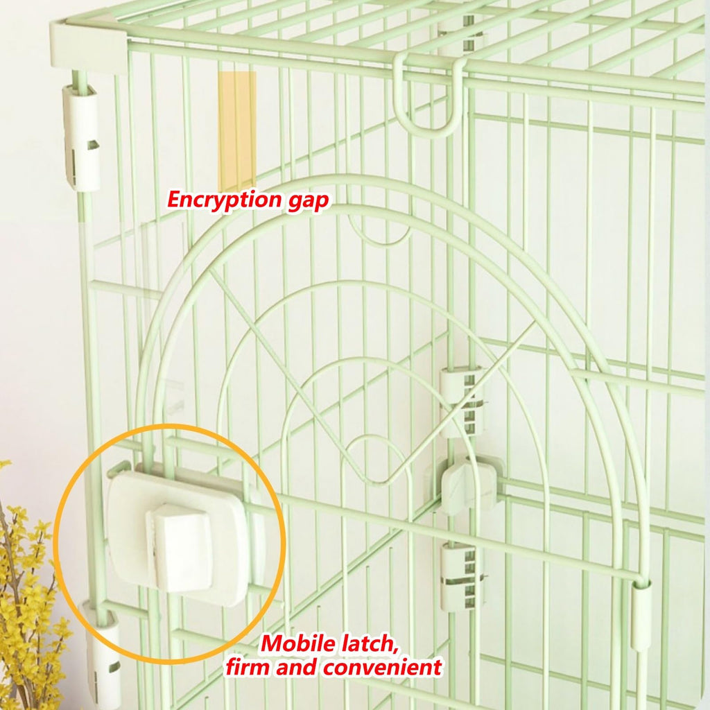 3/4-Tier Wire Cat Cage Playpen Kennel with Hammock E8812