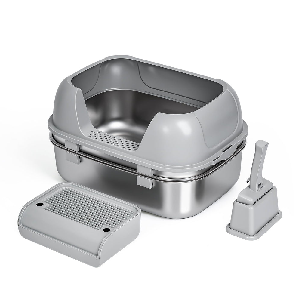 Stainless Steel Sifting Cat Litter Box P196
