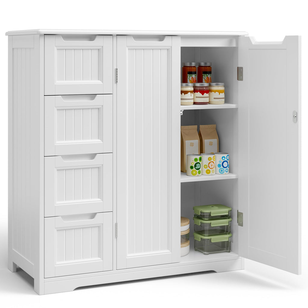 Storage Cabinet with 4 Drawers & 2 Doors S66626