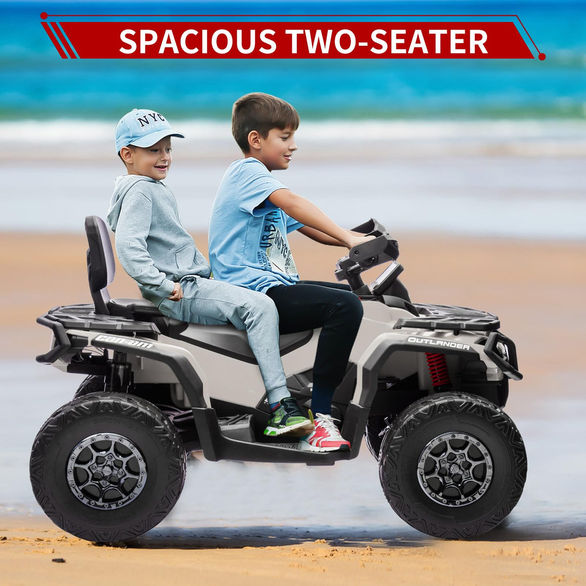 24V 2 Seater 4WD Electric ATV Toy Car with Bluetooth C181701