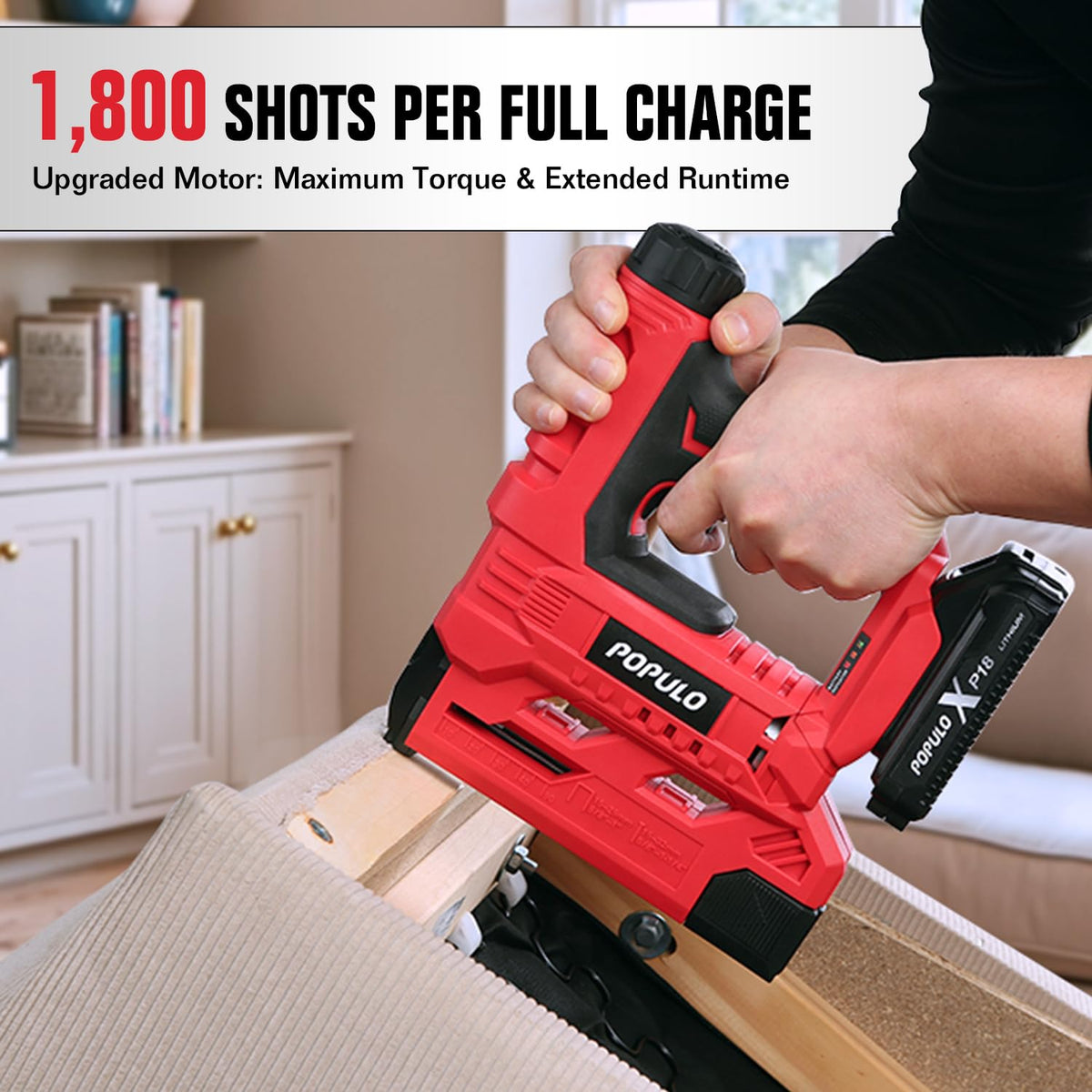20V Cordless 18 Gauge 2 In 1 Brad Nailer Stapler G5286