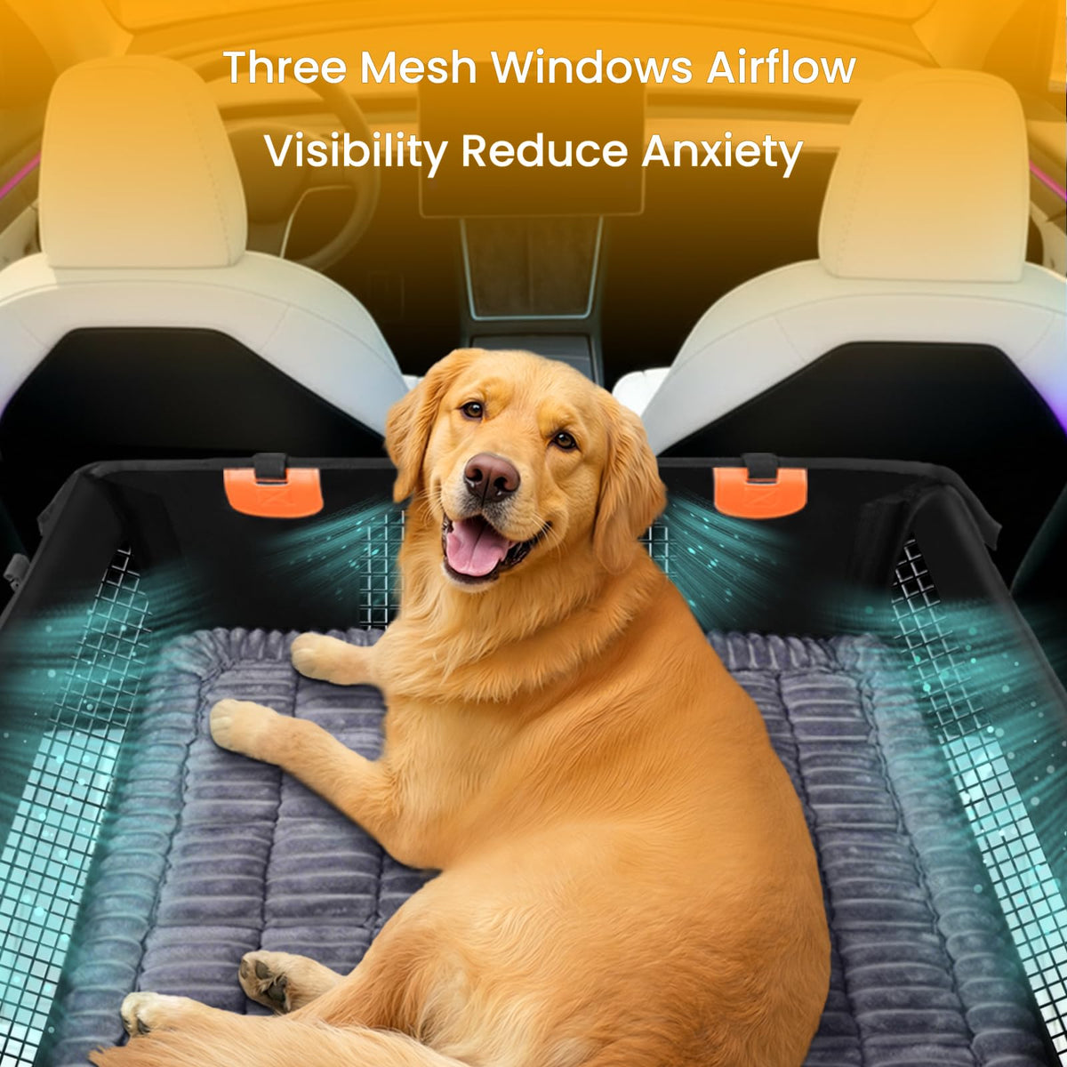 Large Dog Car Seat with Hard Bottom H69880