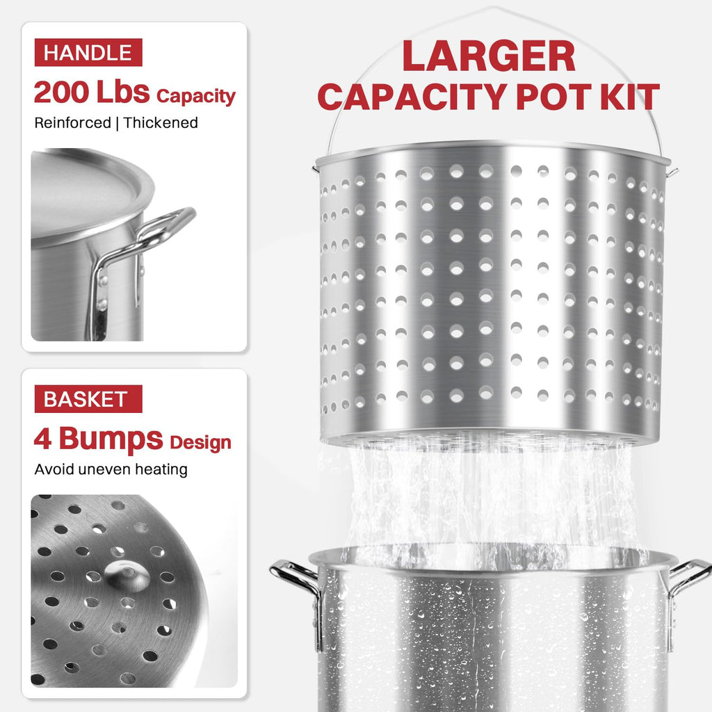 60QT Crawfish Boiler with Dustproof Cover N112