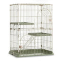 3/4-Tier Wire Cat Cage Playpen Kennel with Hammock E8812
