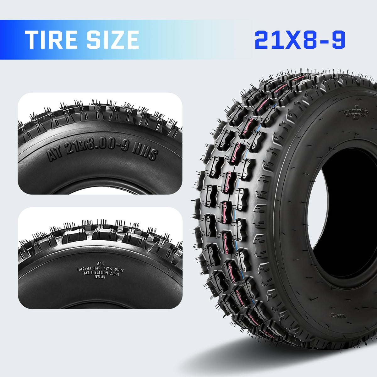 21x8-9 All-Terrain ATV/UTV Tires Set of 2 R872397