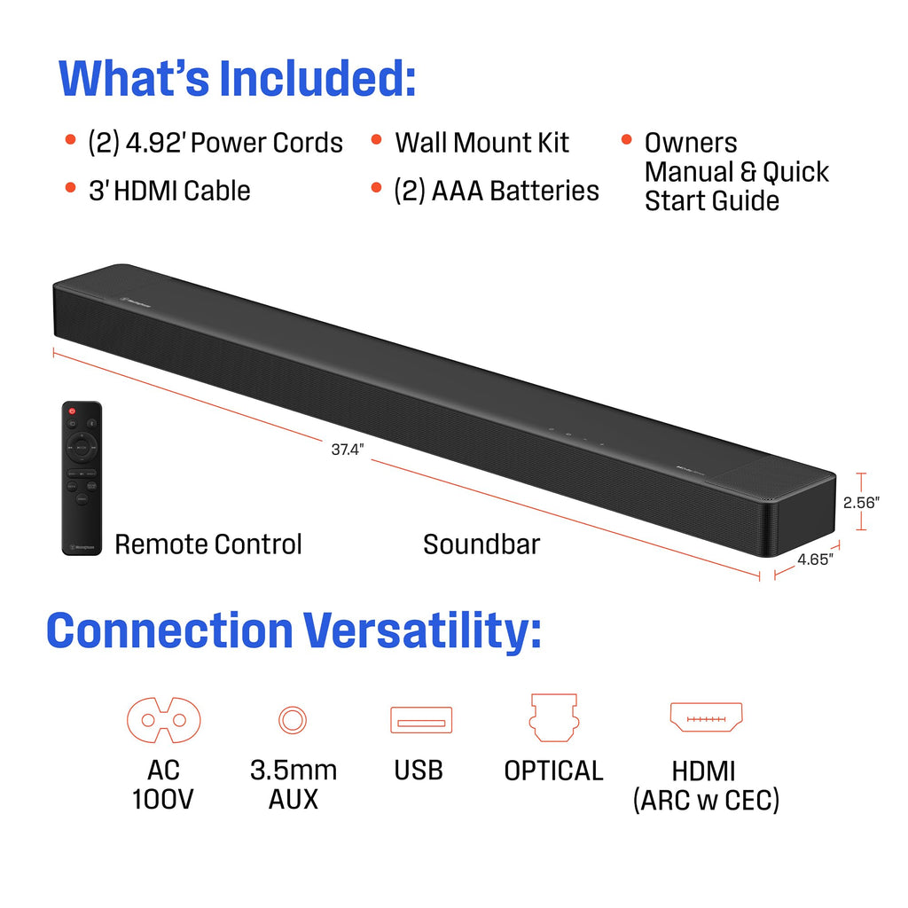 4K 50 Inch TV and 3.1.2 Sound Bar F261913