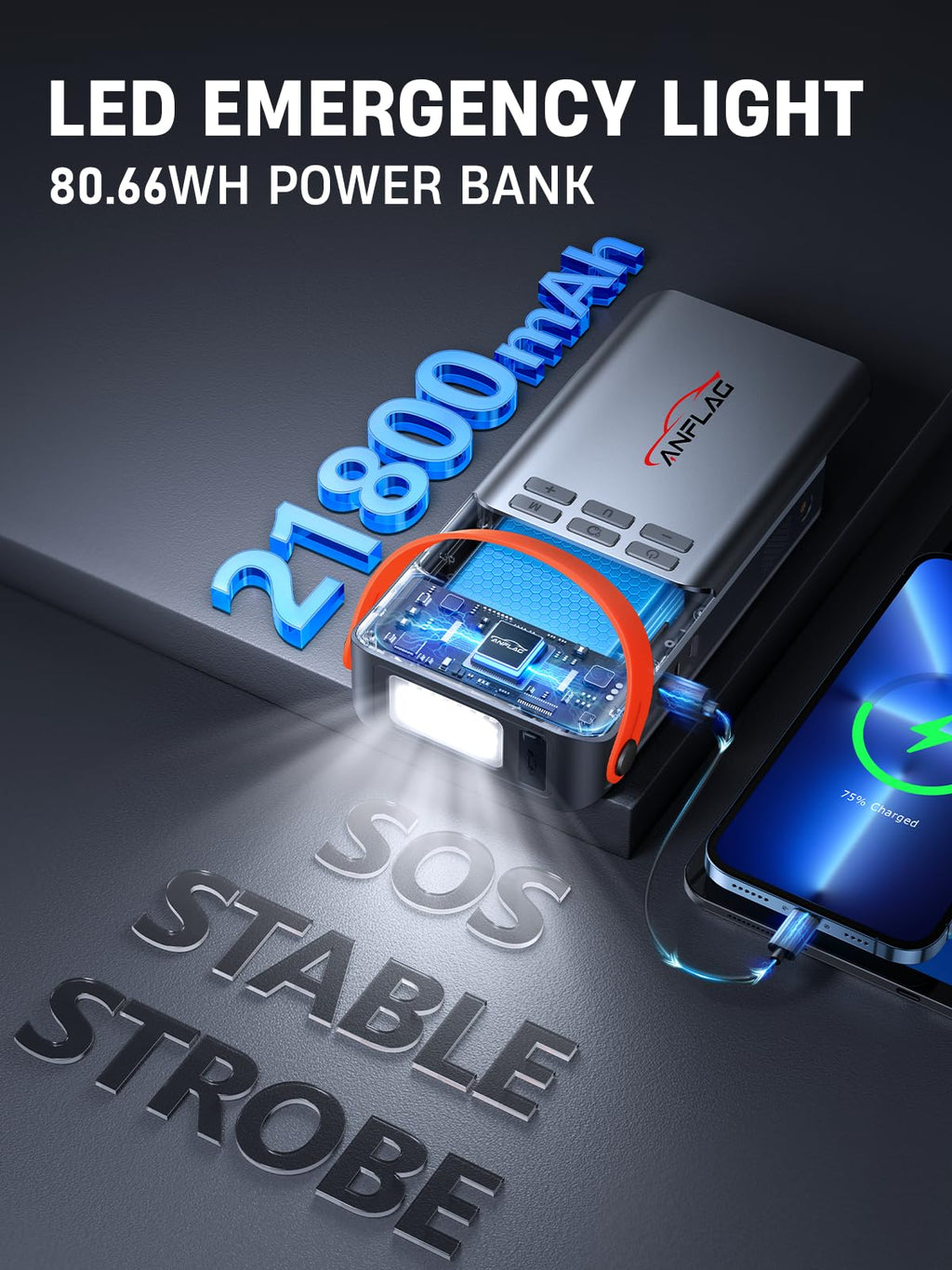 8-in-1 Car Jump Starter with Air Compressor E55859