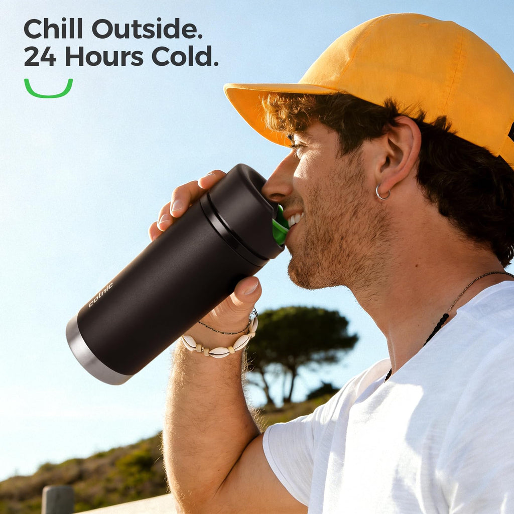 16 oz Insulated Stainless Steel Travel Coffee Mug with Lid L9031