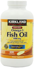Fish Oil 1000 mg 400 Softgels 3 Pack S2184