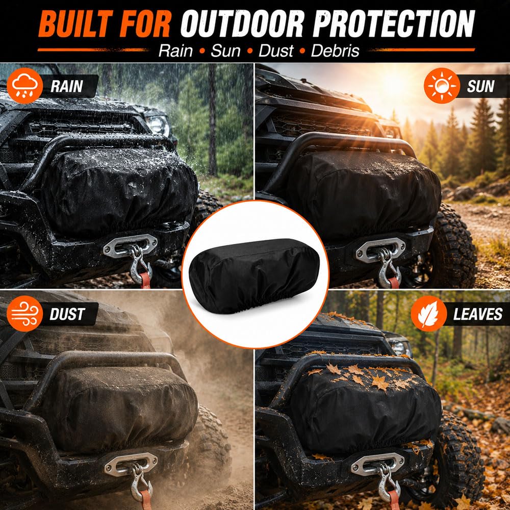 Water Resistant Oxford Fabric Winch Cover P161971