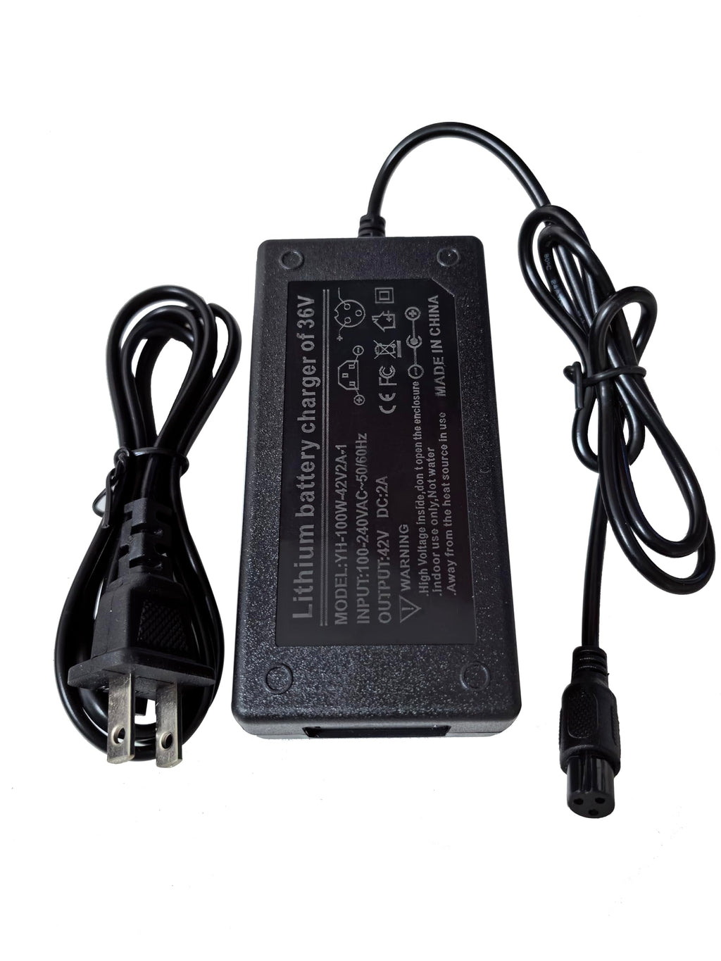 42V 2A Power Adapter with 3-Prong Inline Connector J633