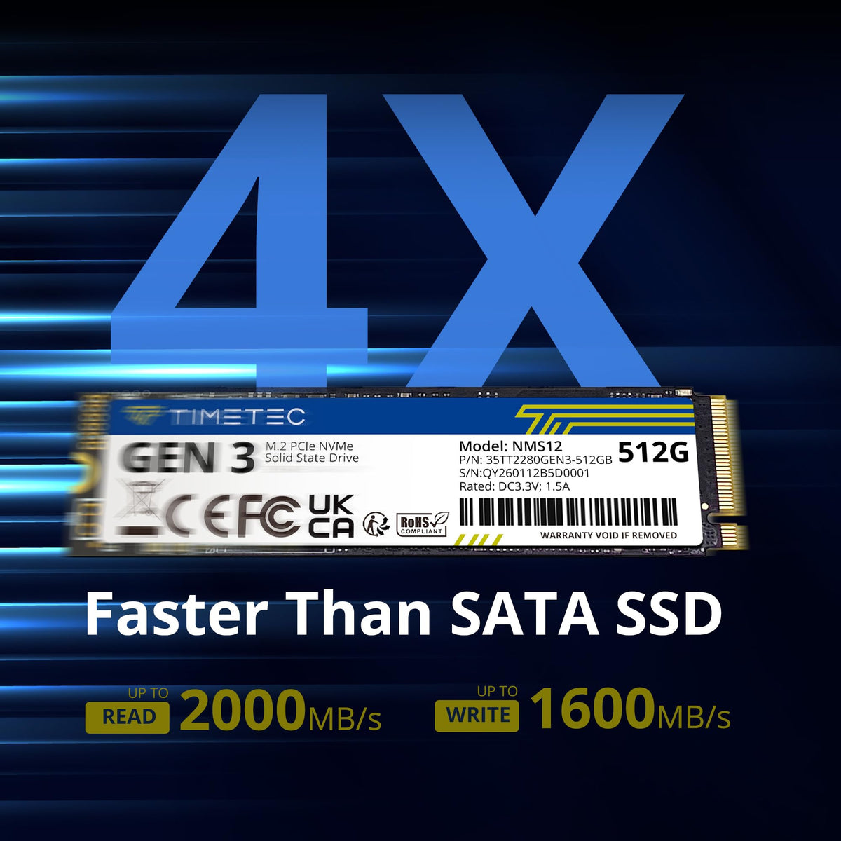 512GB NVMe PCIe M.2 2280 Internal SSD E157732