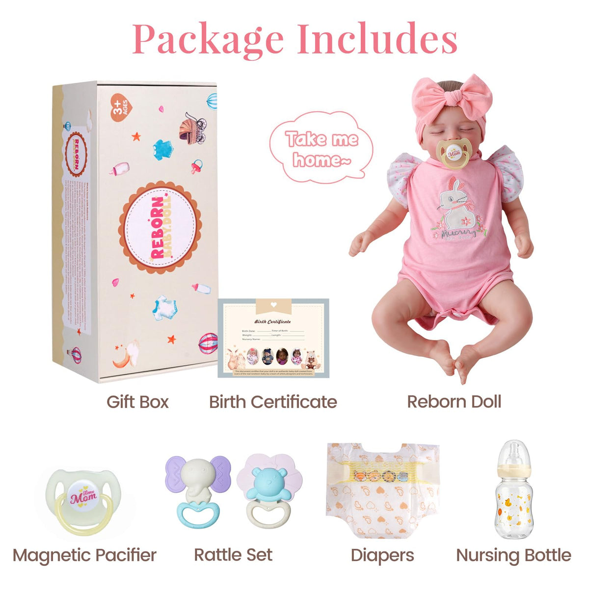 20 Inch Soft Body Realistic Baby Doll Girl O247
