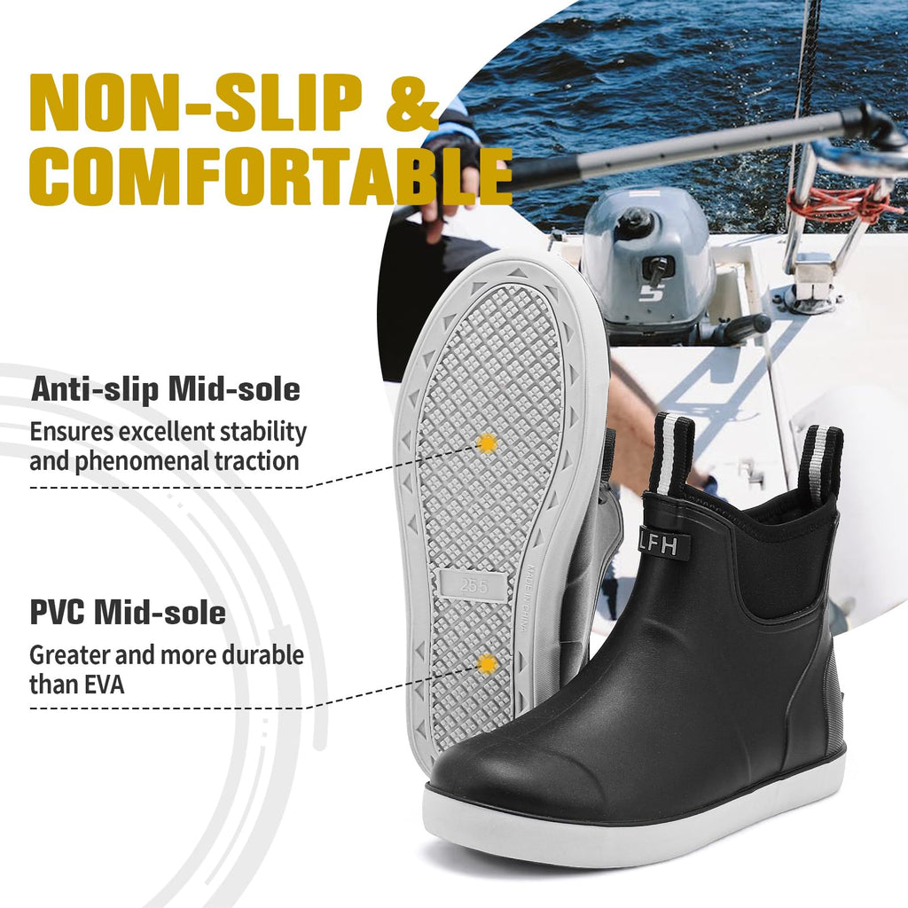Waterproof Non-Slip Ankle Deck Boots C967928