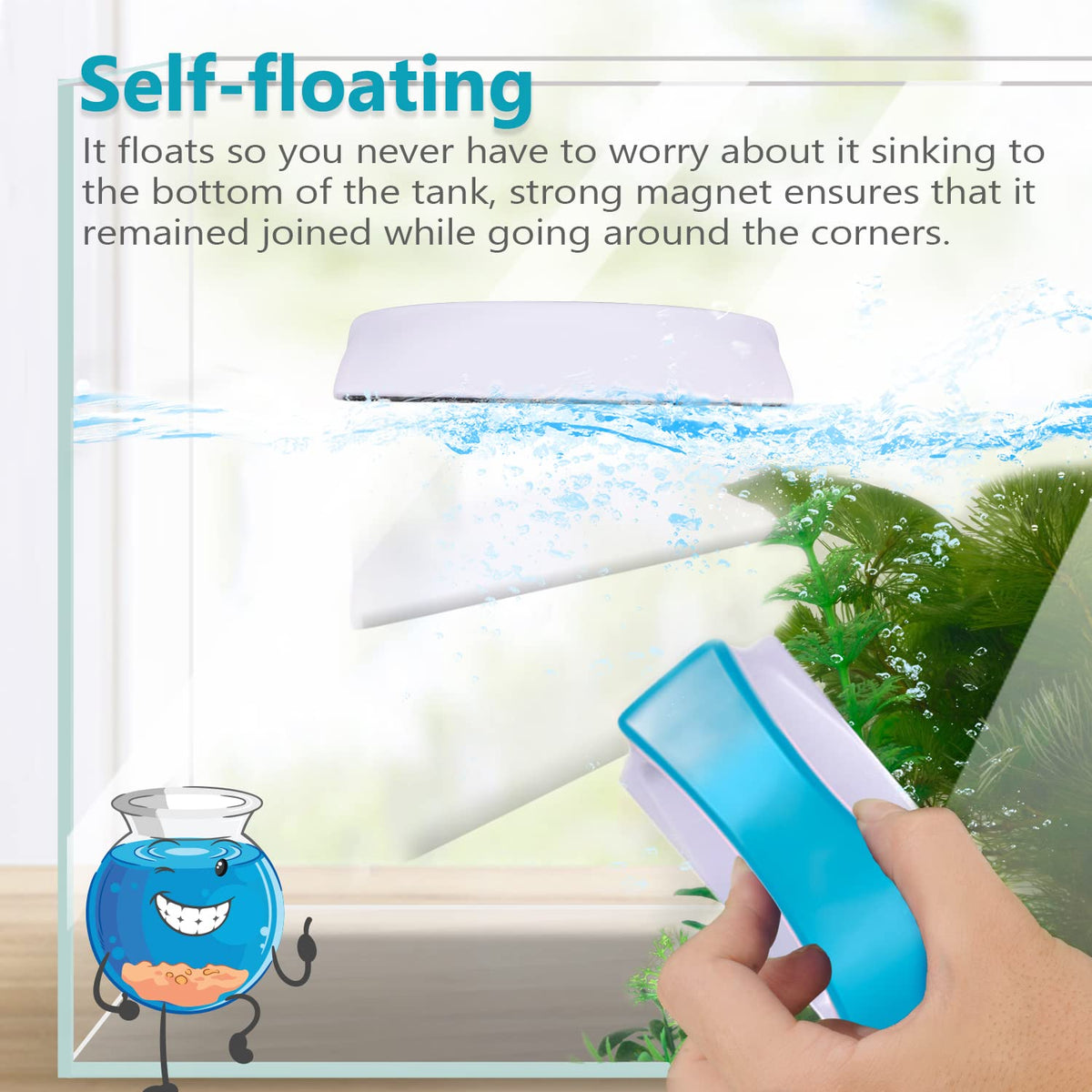 Magnetic Aquarium Glass Cleaner Scrubber M159
