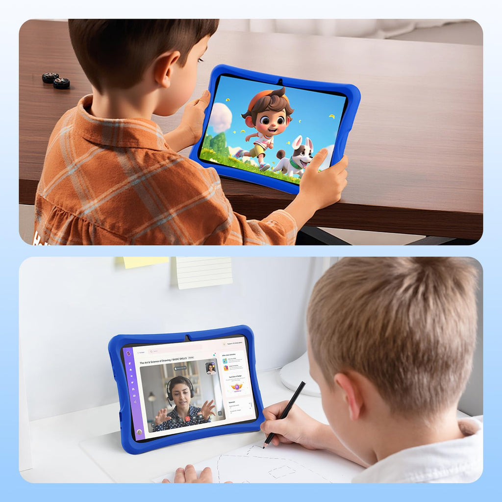 10.1" Kids Tablet 6GB RAM 32GB ROM Android 15 GO Blue U575