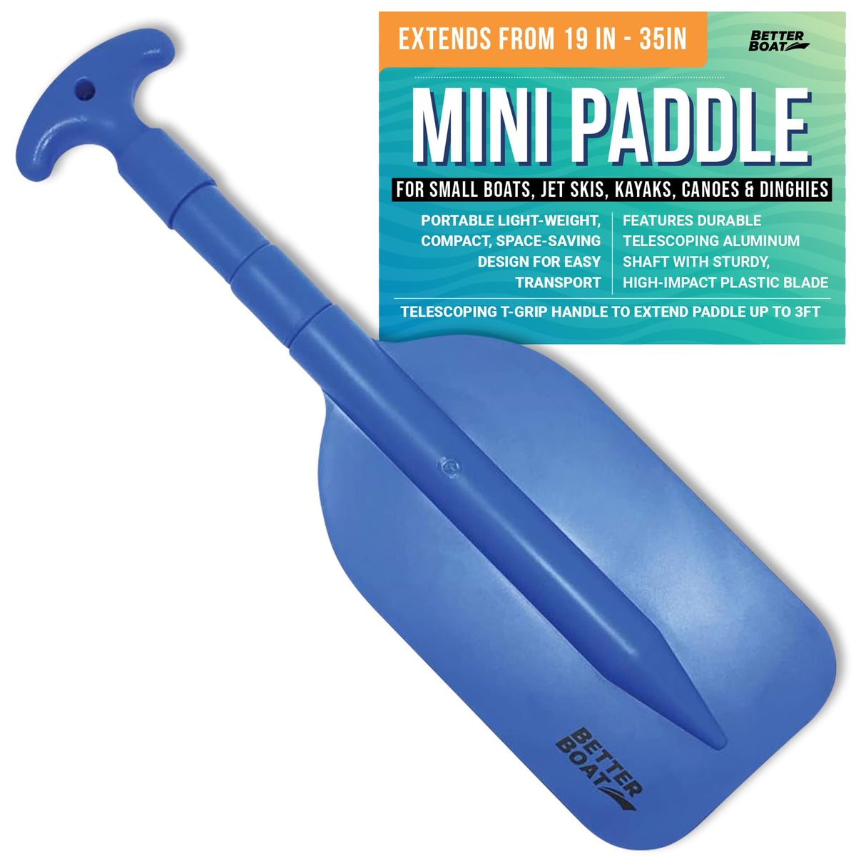Telescoping Plastic Collapsible Boat Paddle E8578