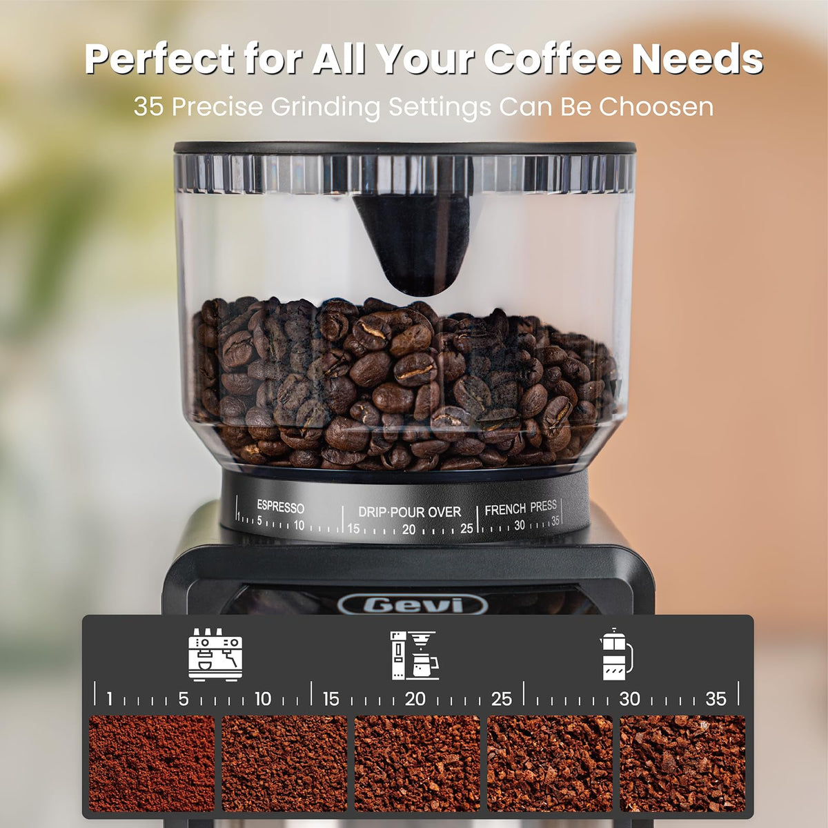 Black Burr Grinder 35 Settings K420980
