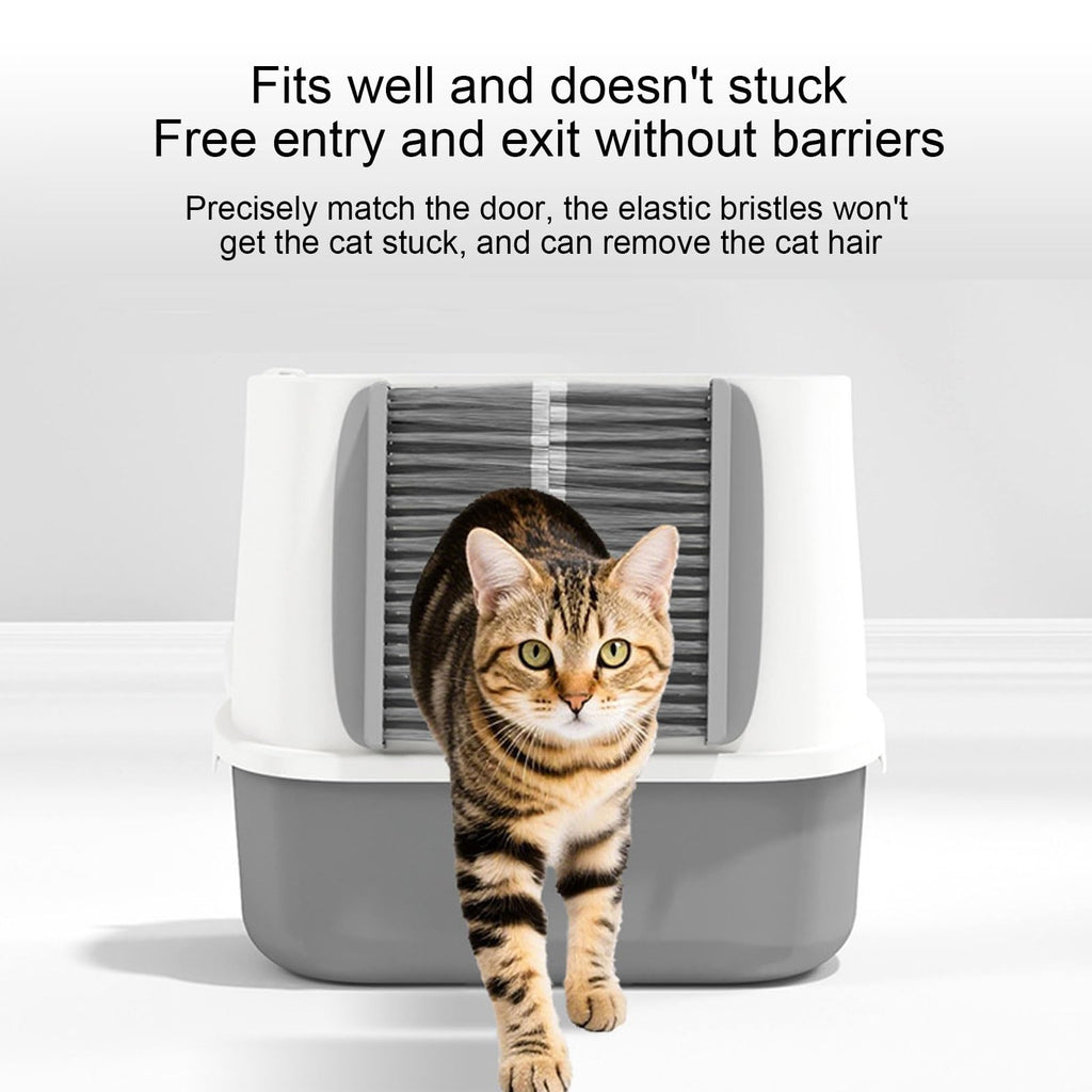 Enclosed Cat Litter Box with Lid Scoop J5143