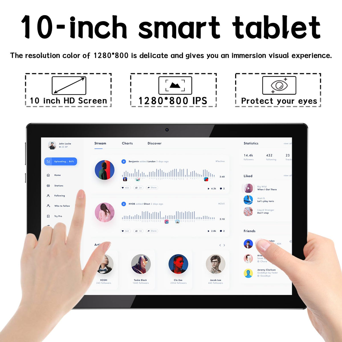 10 Inch Android Tablet with Case and Stylus L282369
