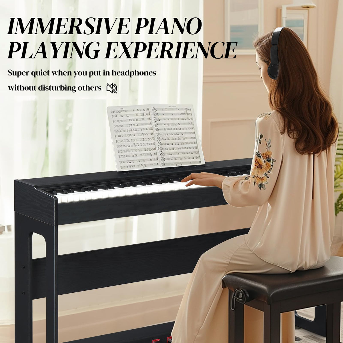 88 Key Weighted Upright Digital Piano F554