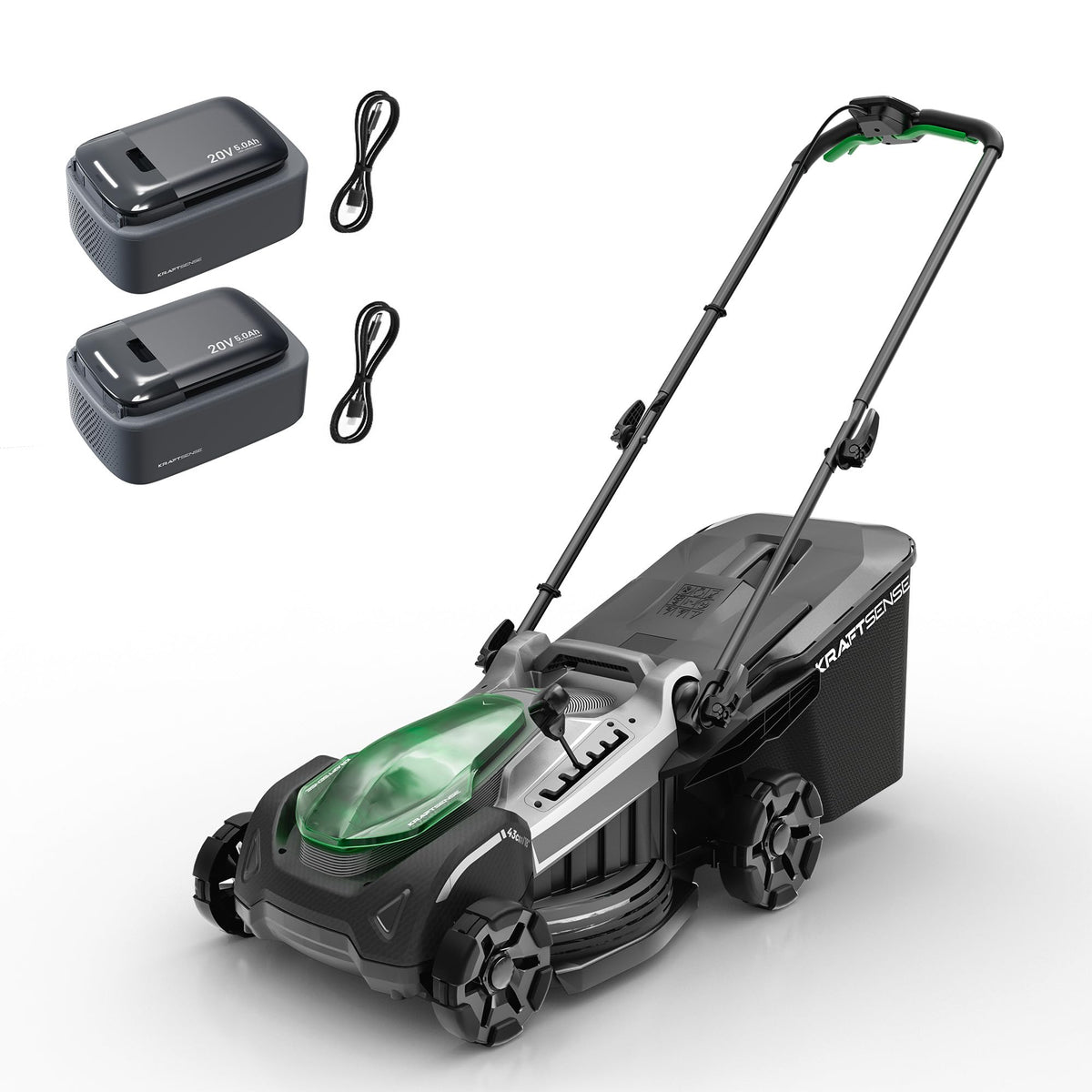 18" 40V Self-Propelled Cordless Electric Lawn Mower M7394