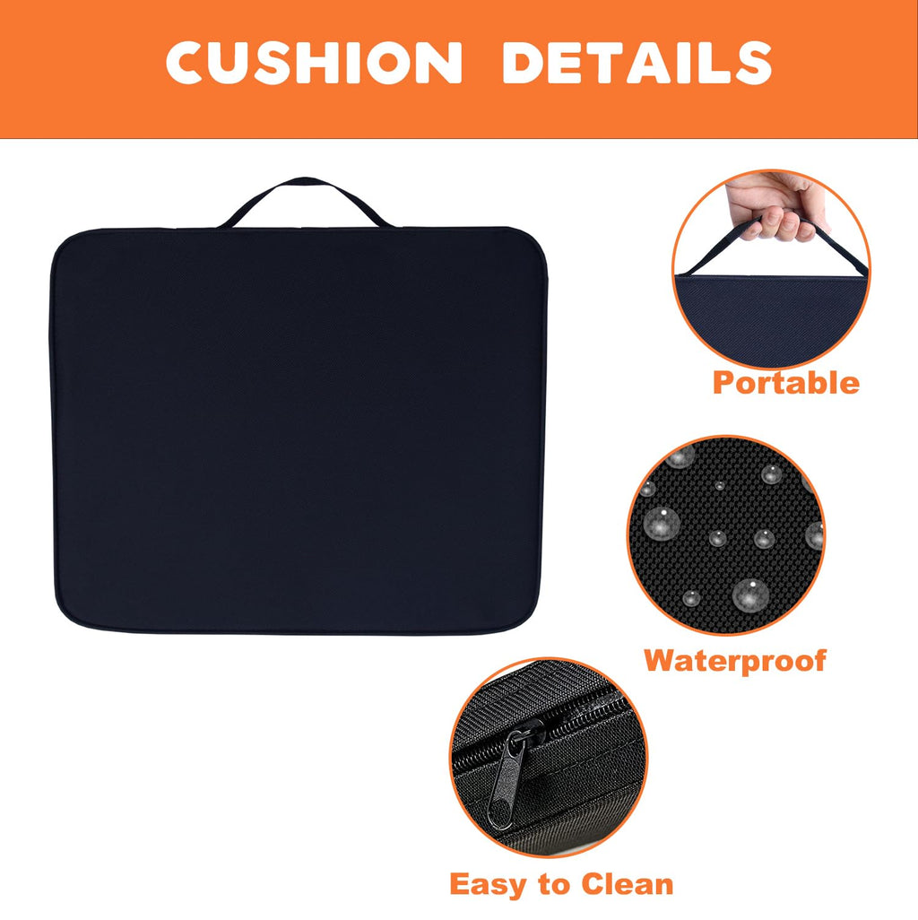 Black 2 Pack Heated Stadium Seat Cushions G976294