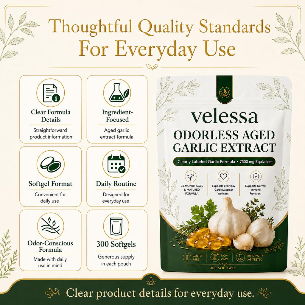 Odorless Aged Garlic Extract 300 Softgels X768