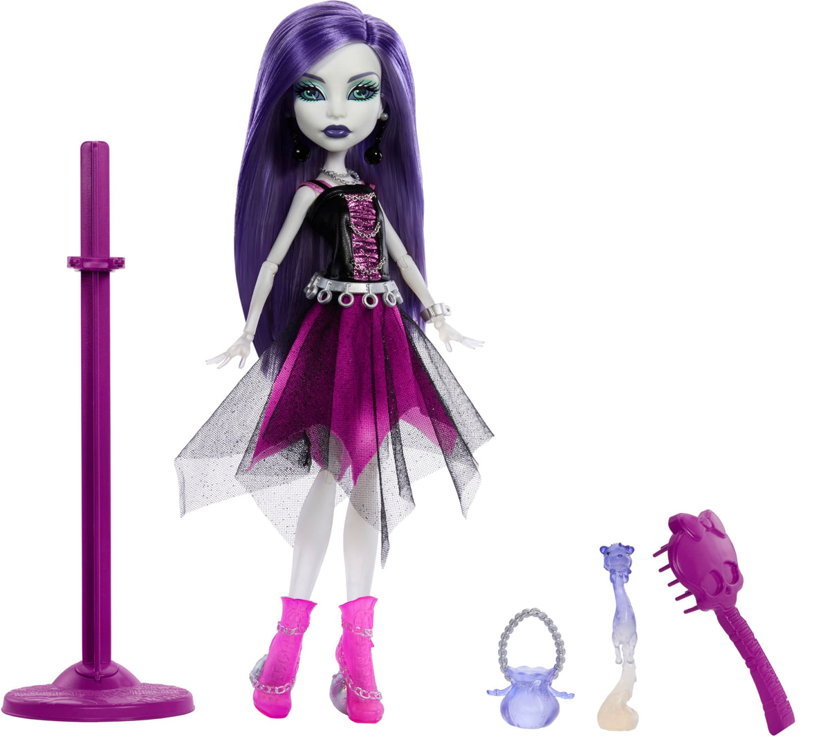 Monster High Doll with Doll Stand, Diary & Pet Ferret P681