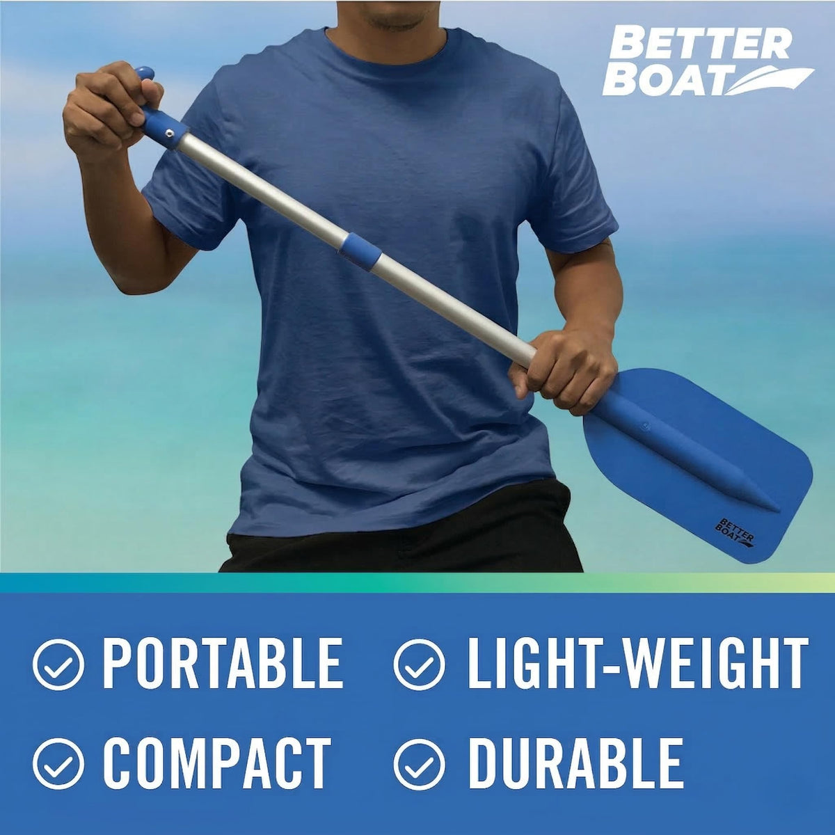 Telescoping Plastic Collapsible Boat Paddle E8578