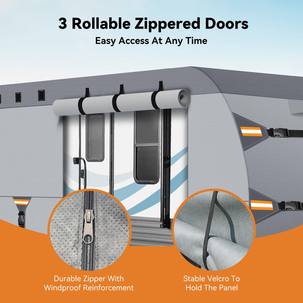 14-16 FT Heavy Duty 8-Layer Camper Cover F796