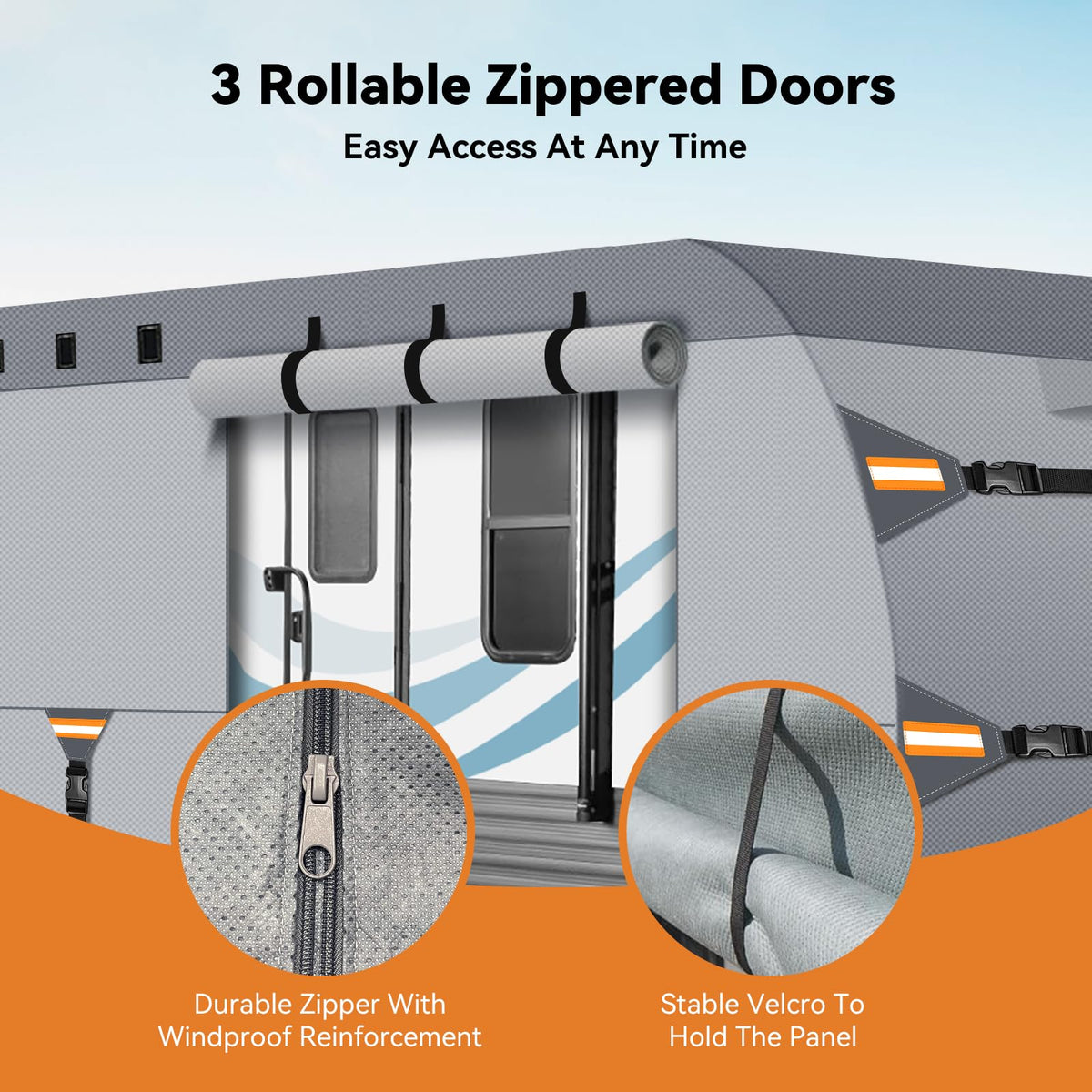 14-16 FT Heavy Duty 8-Layer Camper Cover F796