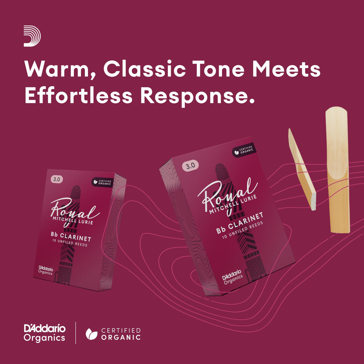 Bb Clarinet Reeds Strength 3.0, 10-Pack I646406