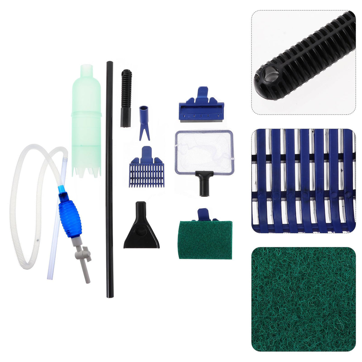 Fish Tank Cleaning Tool Set with 5 in 1 Brush Plastic B8498