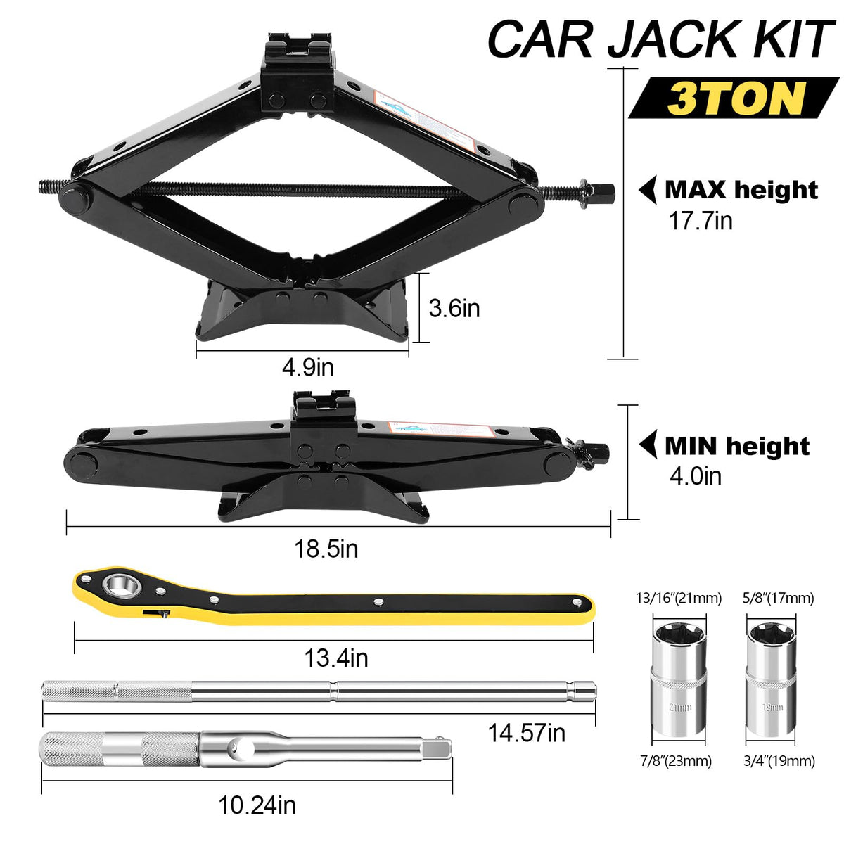 3 Ton Scissor Jack R676