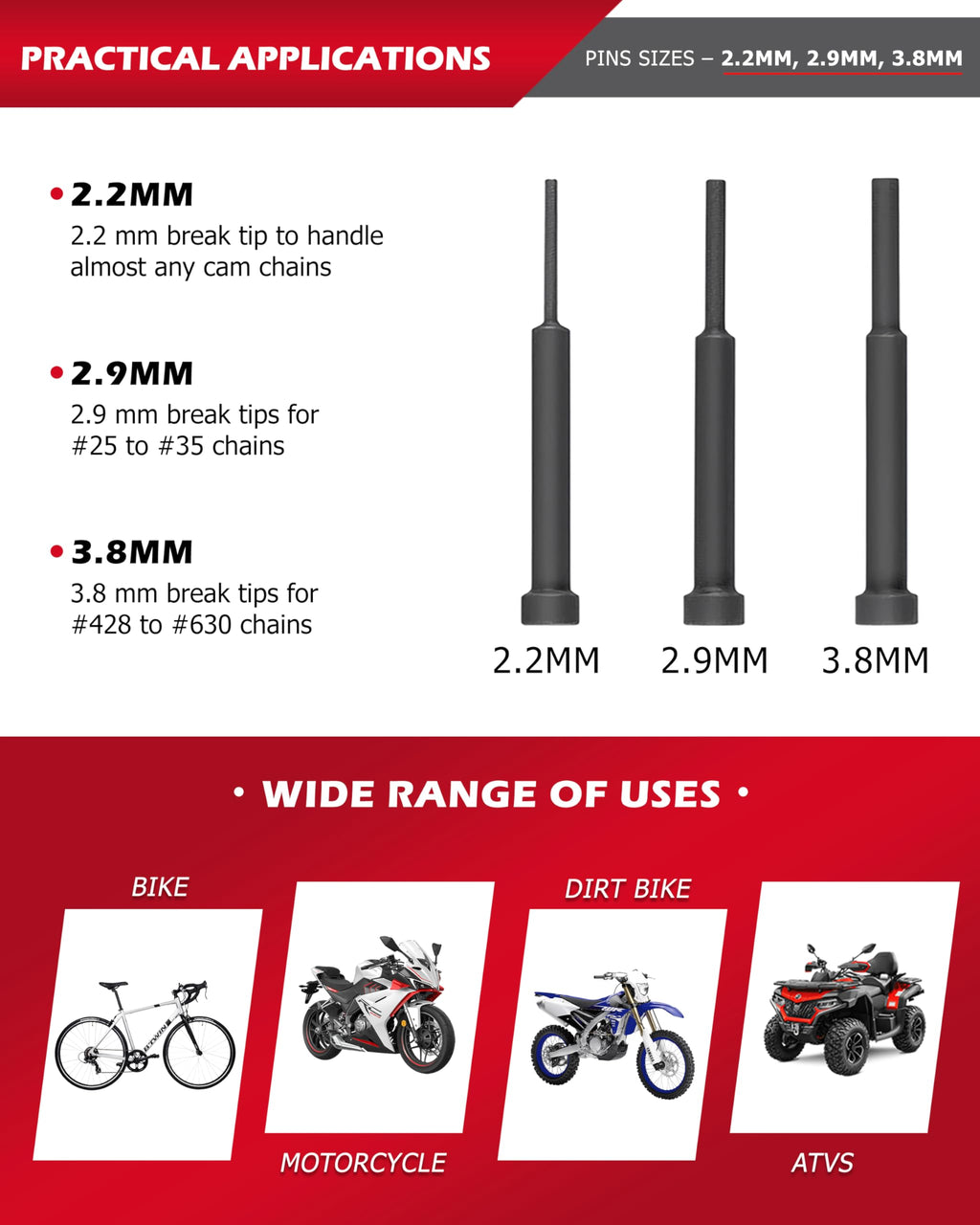Motorcycle Chain Breaker Set L605