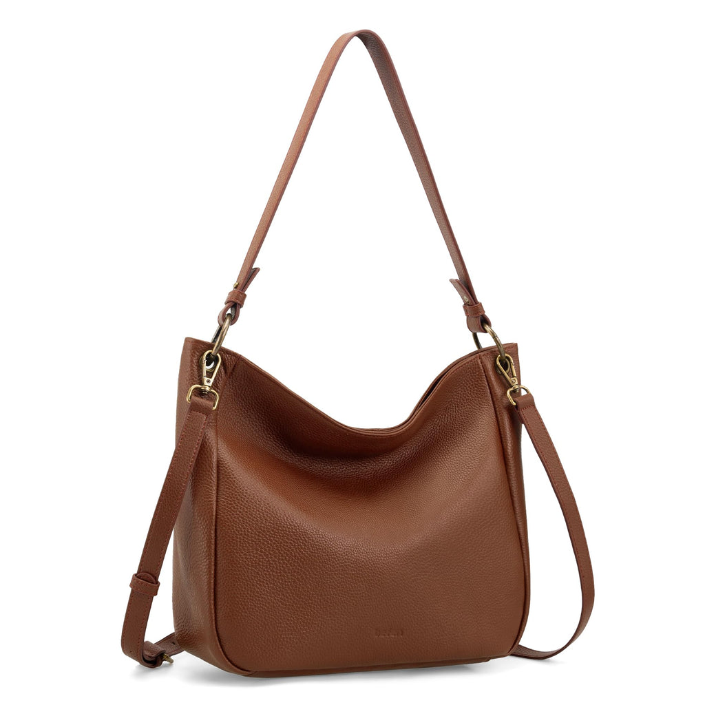 Genuine Leather Hobo Crossbody Bags with 2 Detachable Straps K22627
