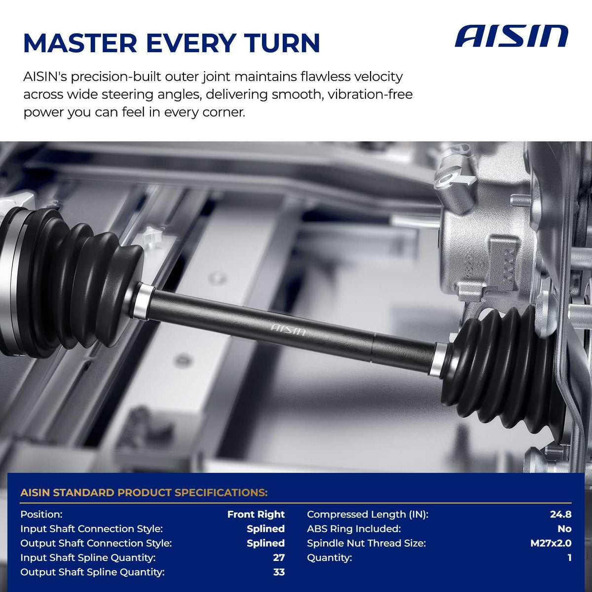 Front Right CV Axle Assembly E319