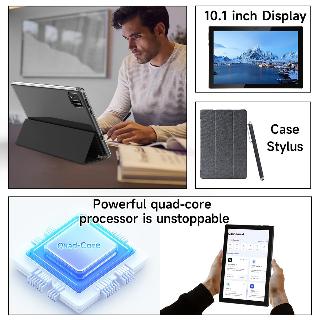 10 Inch Android Tablet with Case and Stylus L282369