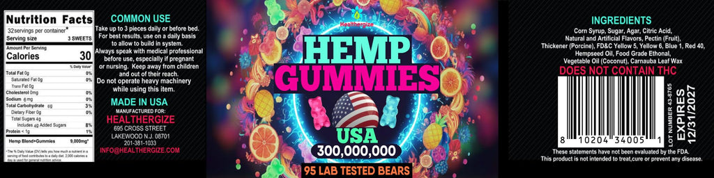 Hemp Gummies 95 Count I168843