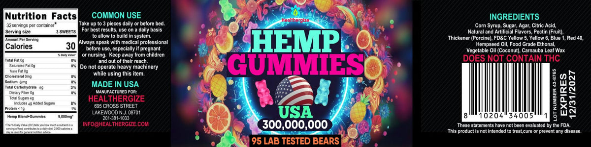 Hemp Gummies 95 Count I168843
