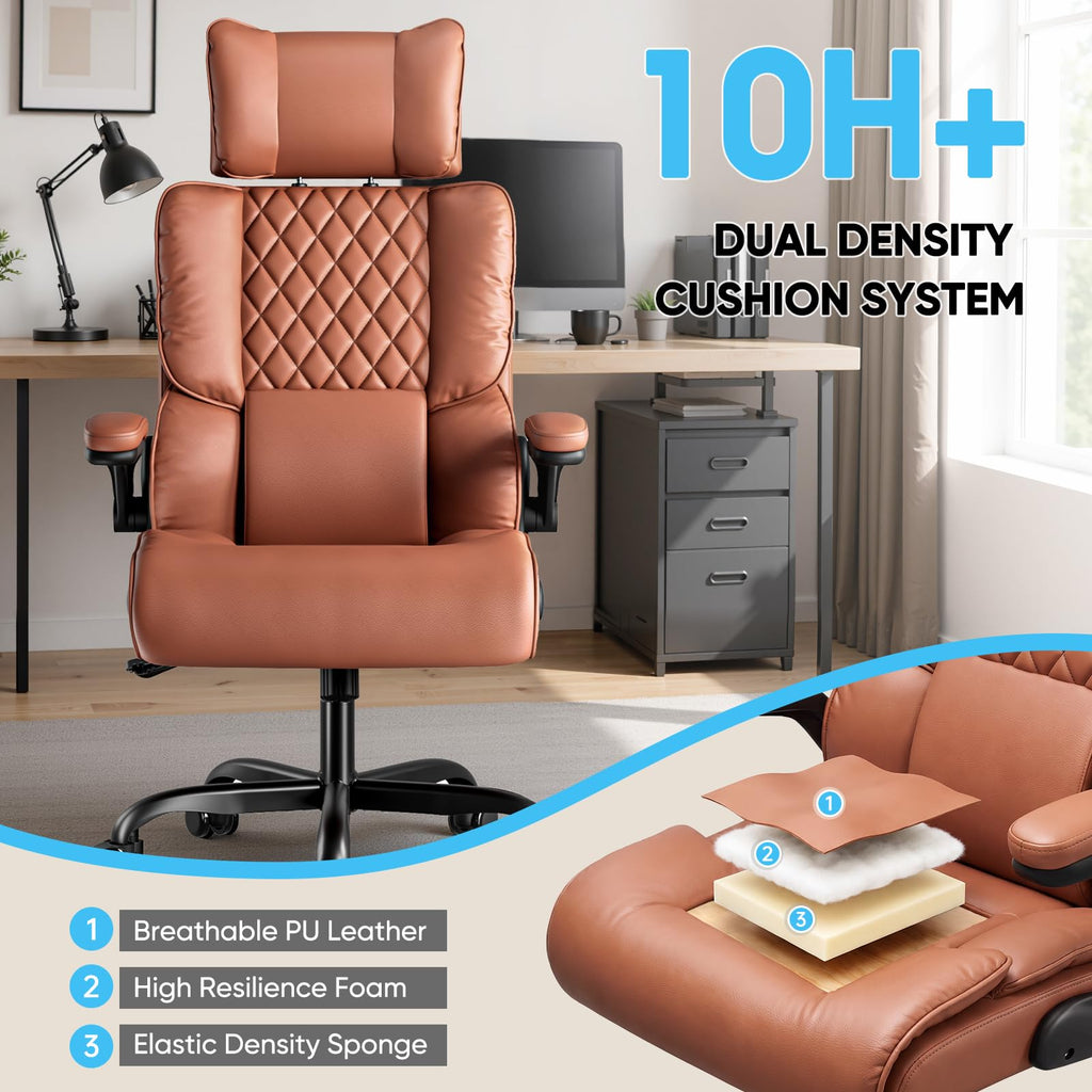Big and Tall Office Chair with Adjustable Headrest J64688