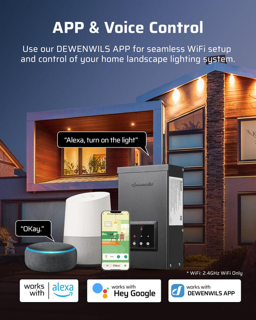 200W Wi-Fi Low Voltage Landscape Transformer U46457
