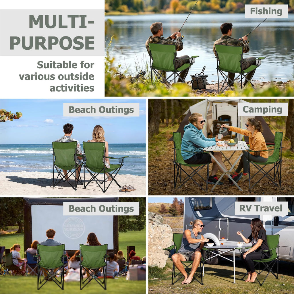 Camping Chairs Olive Green P305540